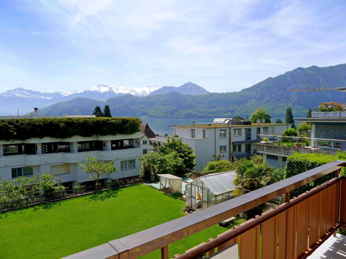 Apartment Beau Site-1 Weggis Exterior foto